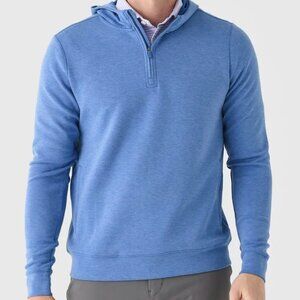 Holderness & Bourne Blue The Tilley Pullover Hoodie Half-Zip / Quarter-Zip Golf